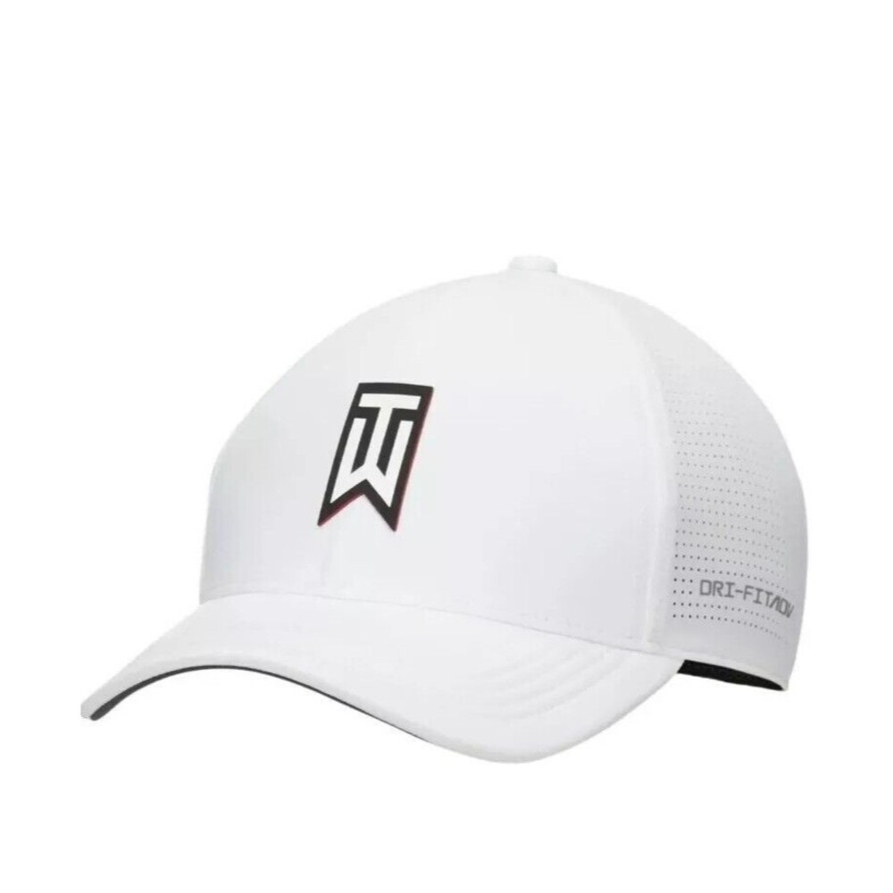 Size L/XL - Tiger Woods Structured Nike Dri-FIT ADV Club Cap (White) FB6454-100